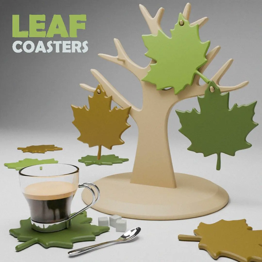 Leaf Coaster Tree 🍂🍃
