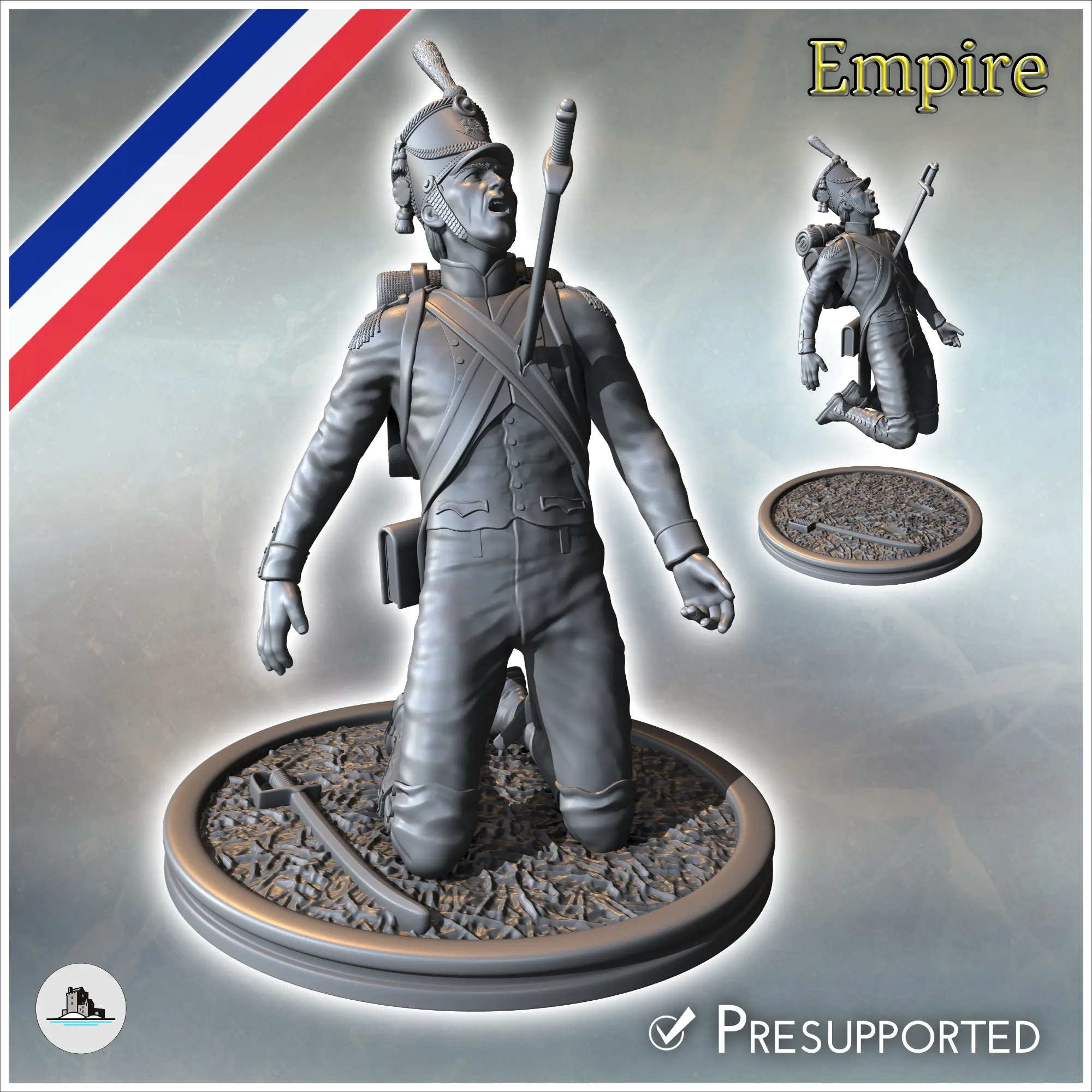 French napoleonic wounded 7 - miniatures warhammer tabletop