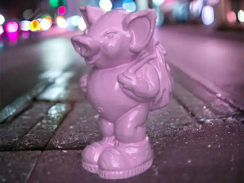 Pig goes to school