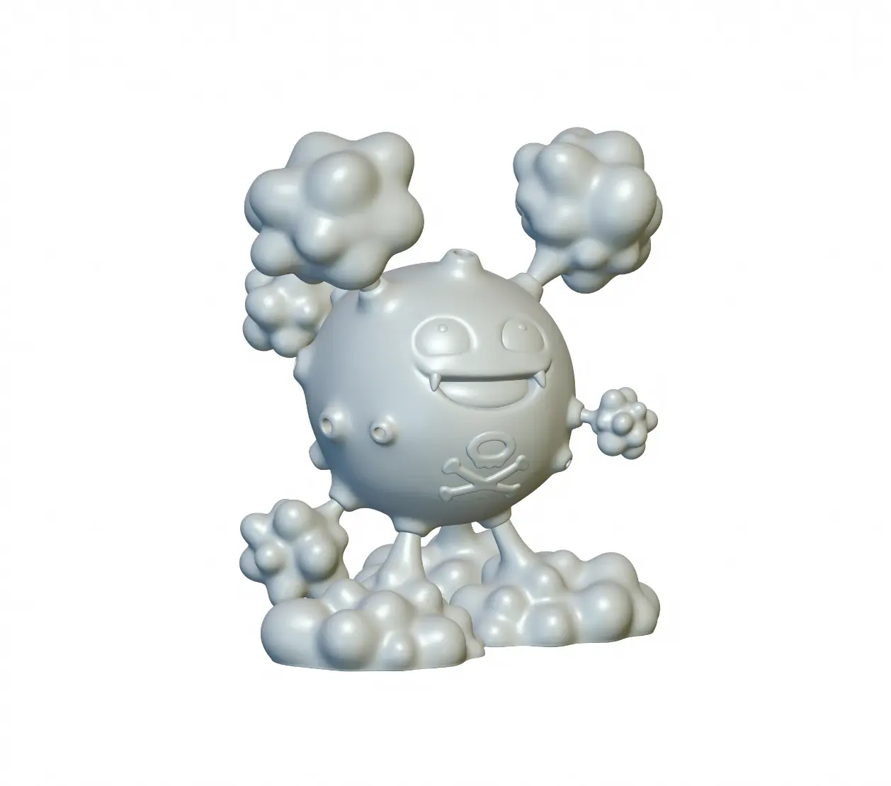 Pokemon Koffing - bereit für den 3D-Druck!