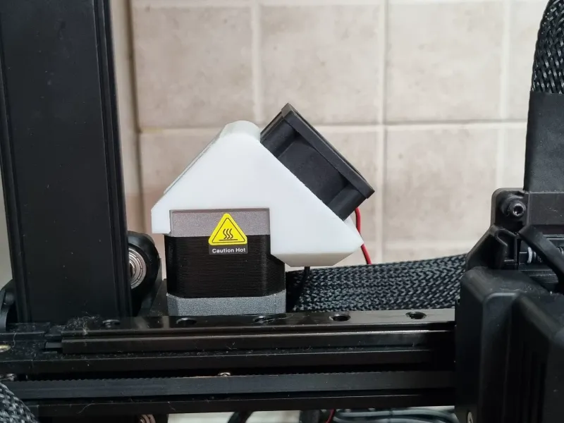 Carcasa del ventilador del motor paso a paso