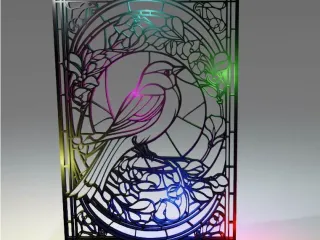 Sparrow in a frame