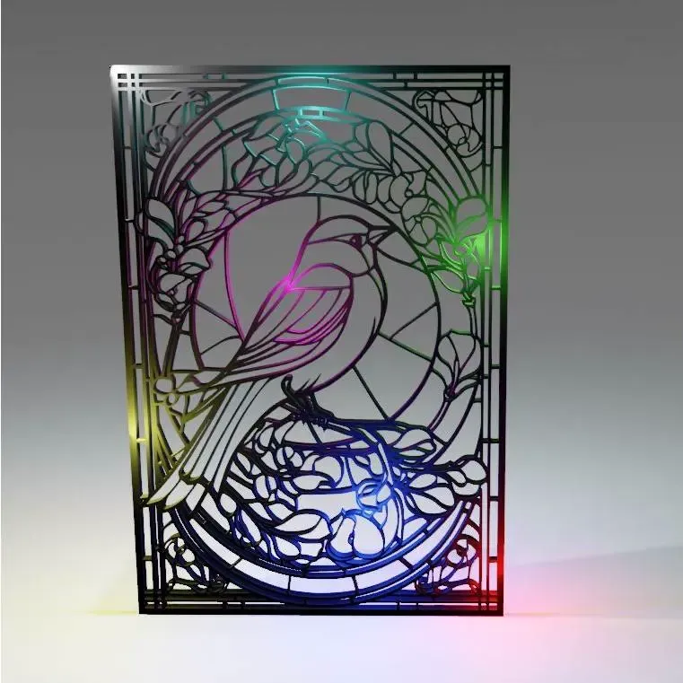 Sparrow in a frame