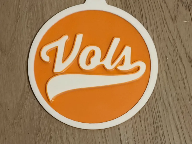 Tennessee Vols Logo Christmas Ornament