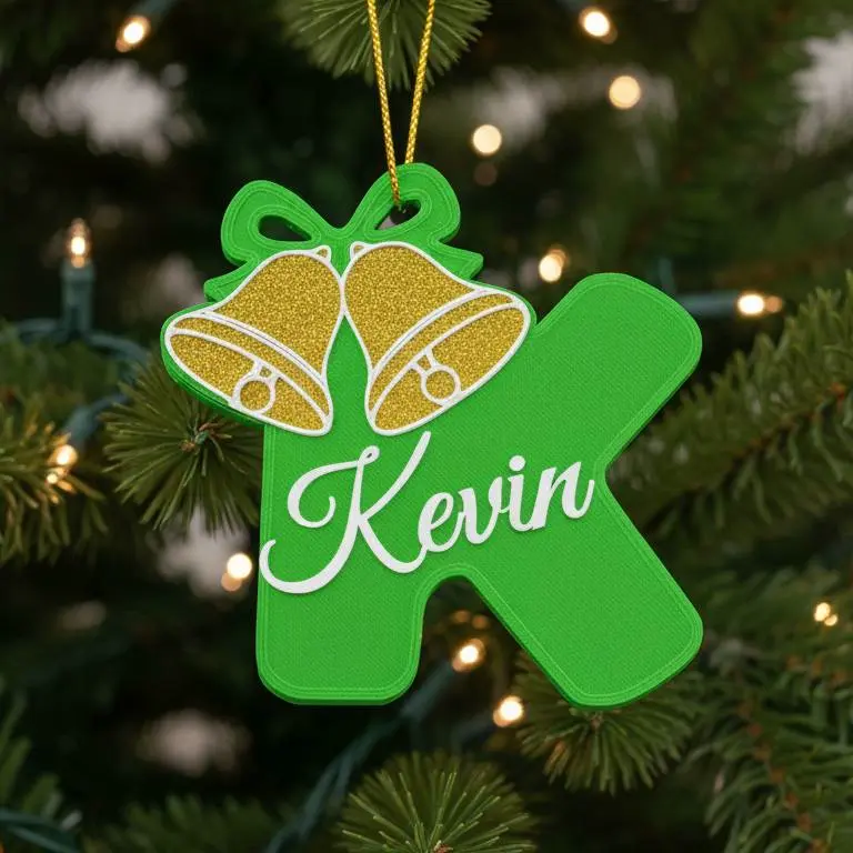 christmas ornament letter K