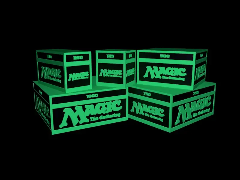 Magic Retro Card boxes V2 - Sleeved Collection