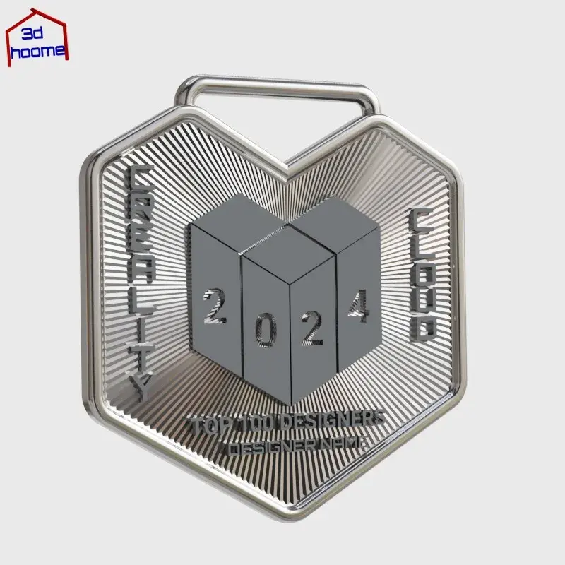 Creality Cloud Top 100 Designers of the Year 2024 Medal
