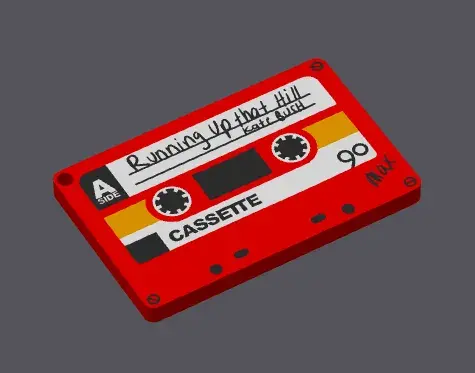 Llavero cassette "Running up that hill" - Stranger Things