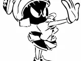 Marvin the Martian stencil 3-0