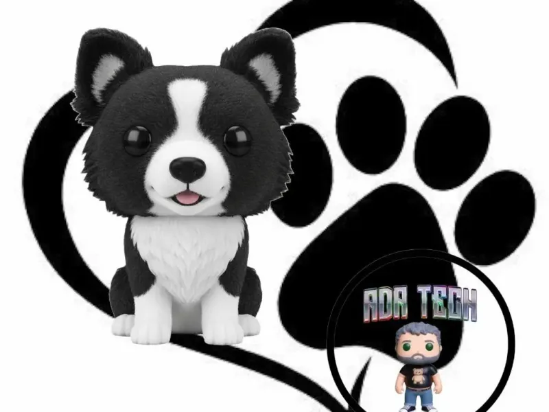 Plushie Border Collie Chibi