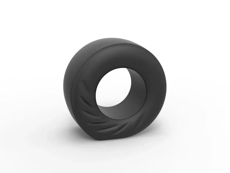 Dragster rear tire during start Scale 1:25
