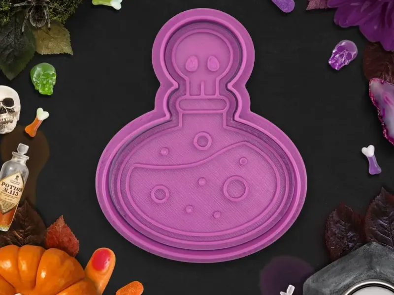 Halloween - Poison potion cookie cutter / stamp