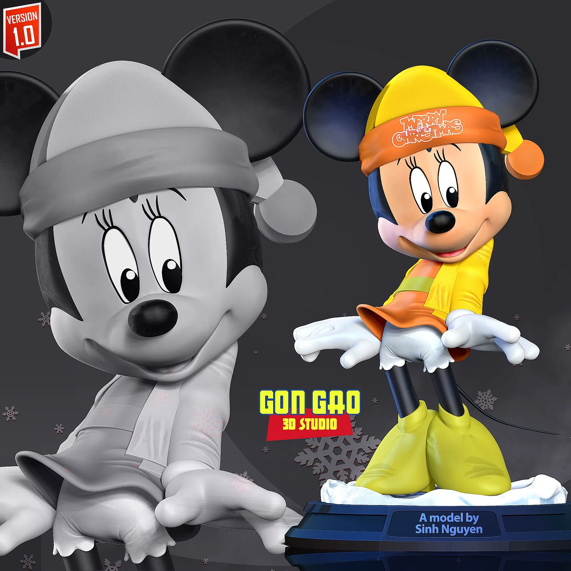 Minnie Mouse - Frohe Weihnachten