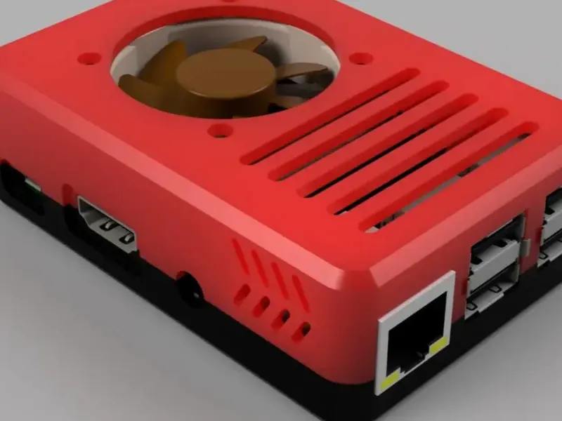 Raspberry Pi 3B/+ case with fan