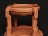 Futuristic Tech Docking Station | Sci-Fi Phone & Watch Stand-3