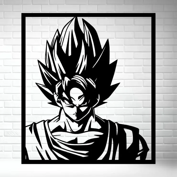 🟠 Wall Art 2D – GOKU SUPER SAIYAJIN / SUPER SAIYAN GOKU
