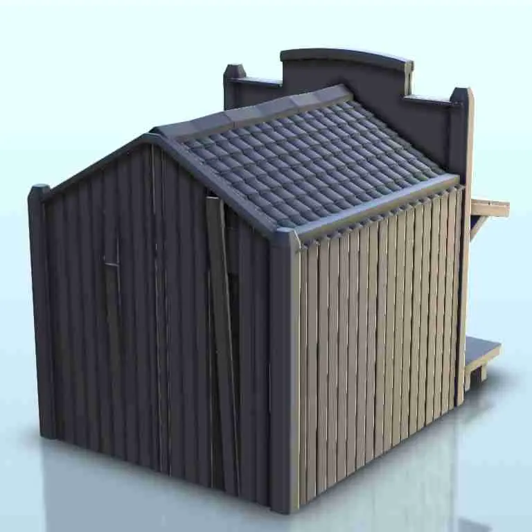 Wild West undertaker building - western old ACW USA US civil