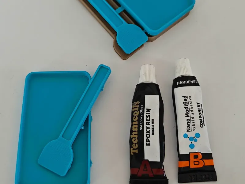 Epoxy Mixing Tray & Spatula | Snap-Off Design (6g)