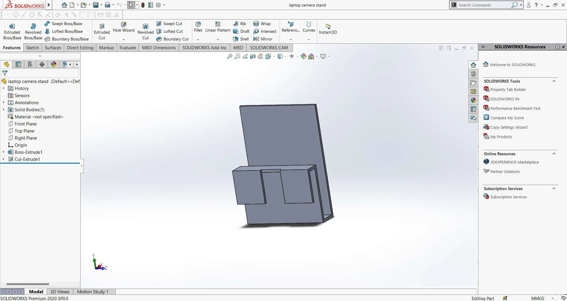 Laptop mobile holder