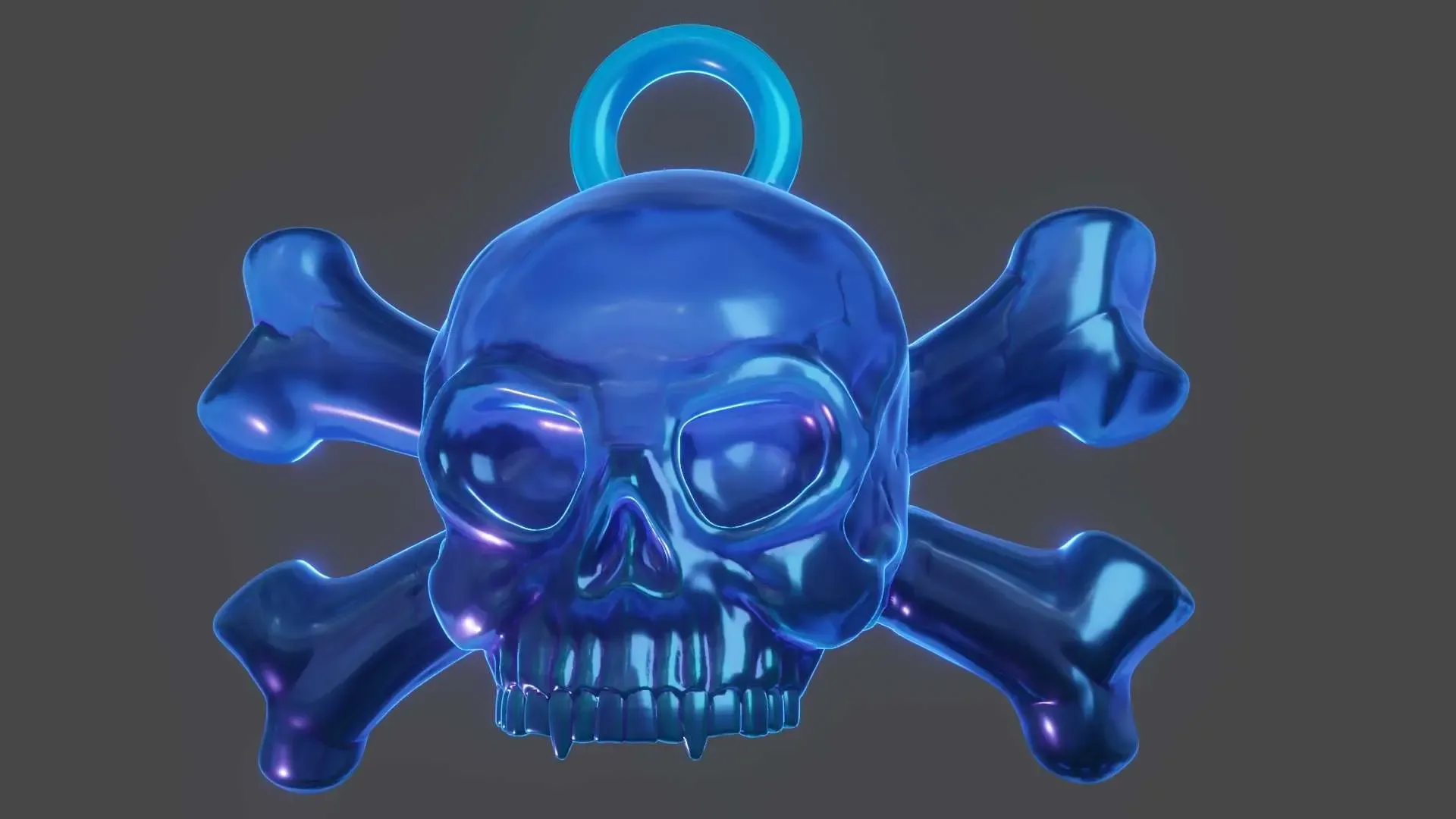 Pirate Skull Pendant for Liontin or Keychain
