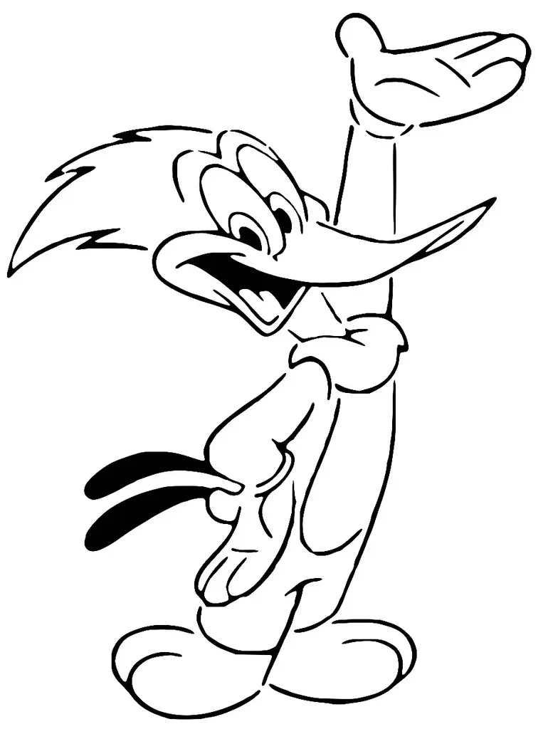 Woody Woodpecker stencil