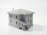Brick House Architectural Model Building 3D Printable-1