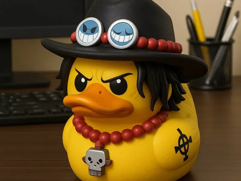Pato de Goma - Ace One Piece - Impresión 3D