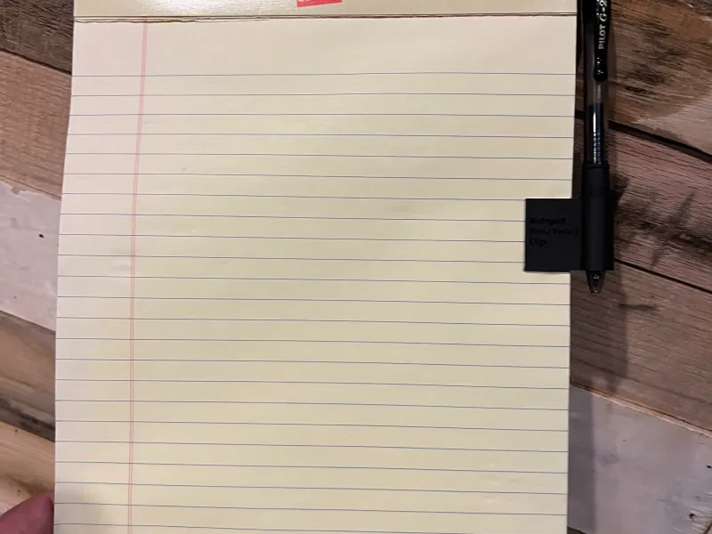 Notepad Pen and Pencil Clip to Notepad or Journal
