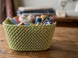 Wicker storage basket-1