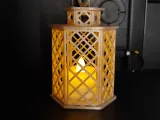 Lanterna Decorativa de Treliça Hexagonal-2