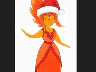 princesa flama navideña
