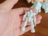 Mech Warrior Soldier Figure with Supports  Remove Slowly  Freely Scalable  Printing  Children  Toys  Figurine  Ornament  Model  One-Click One-Piece Printing-6