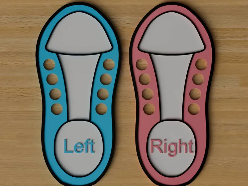 Lace-up shoes for children to learn