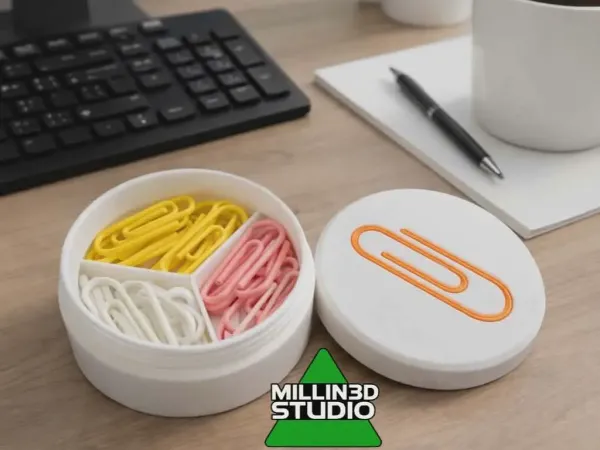 Paper Clips with a Paper clip Jar