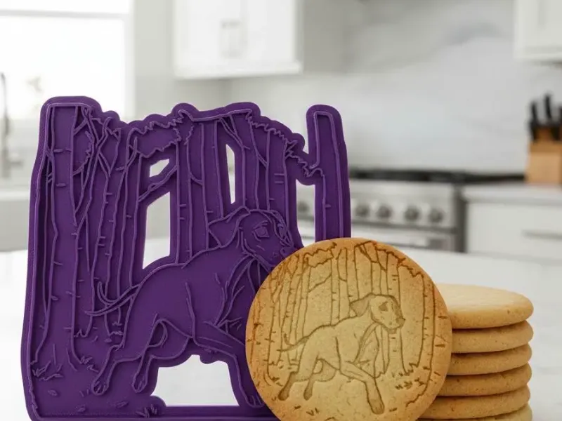 weimaraner-in-the-woods-cookie cutter