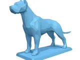 Dogo Argentino Low Poly - 3D Model-7
