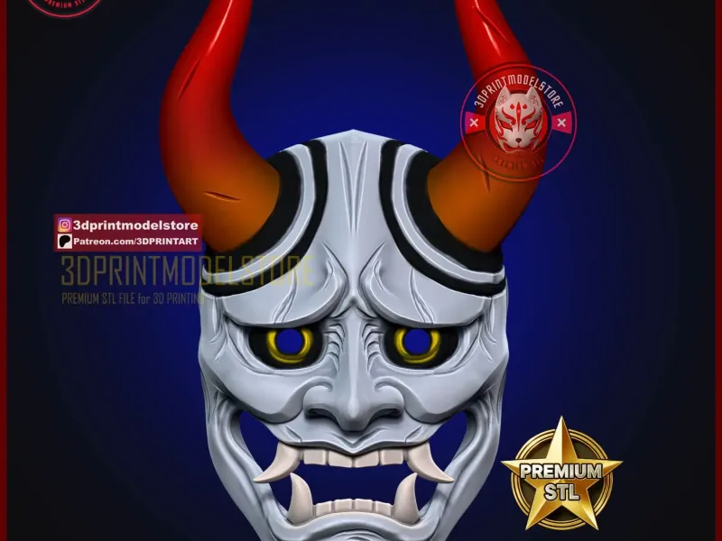 Yamato Mask - One Piece LA - Anime Cosplay - Oni Samurai