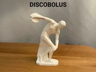 Low Poly Discobolus Statue