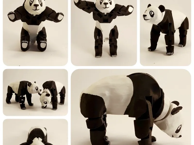 Articulated Panda (Print-in-place)