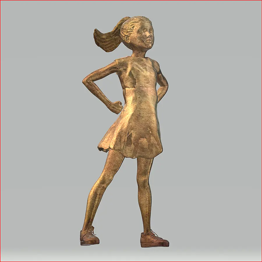 FEARLESS GIRL - based on sculpture by Kristen Visbal.