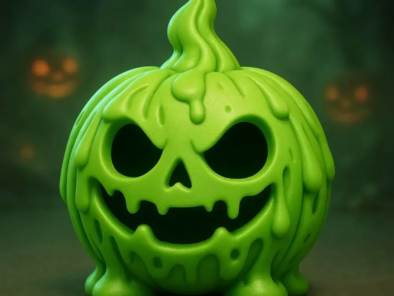 Halloween Chibi Toxic Pumpkin