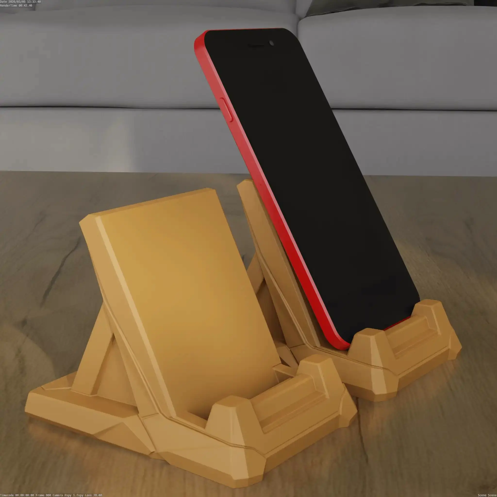 Futuristic Sci Fi Phone Stand STL Model