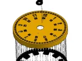 Teaching clock with lifting numbers-5