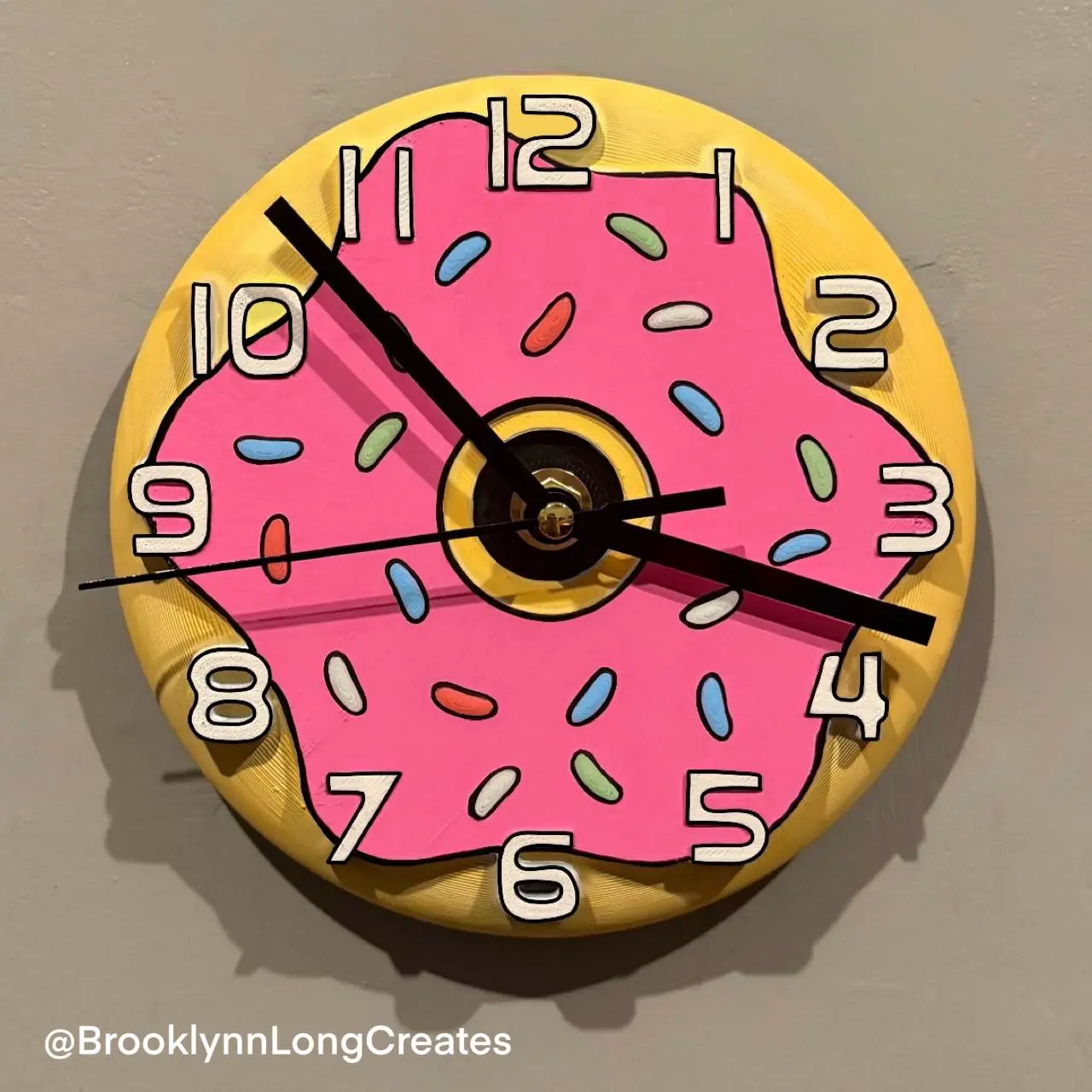 Strawberry Donut Clock
