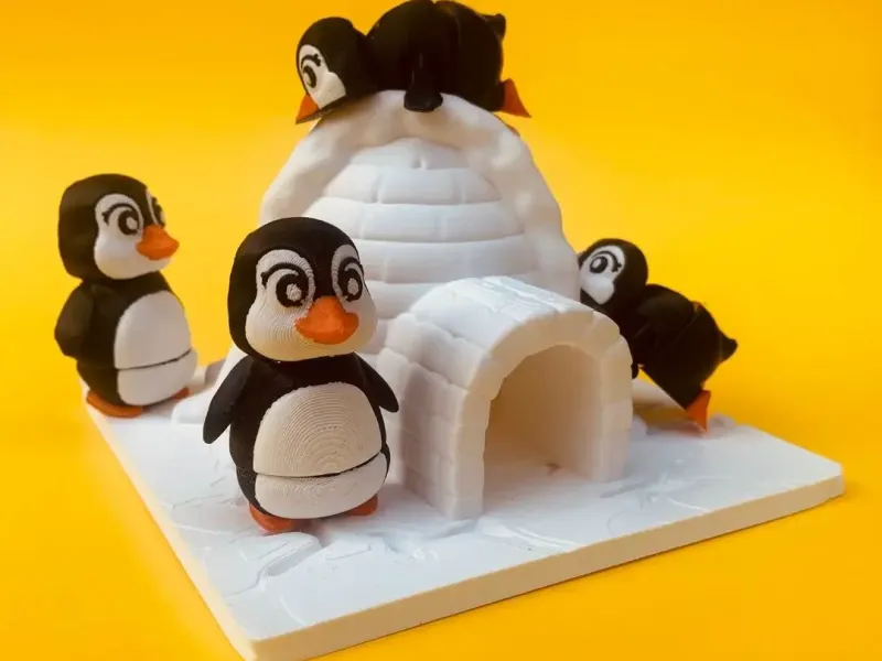 Flexi Penguin And Igloo House Bundle