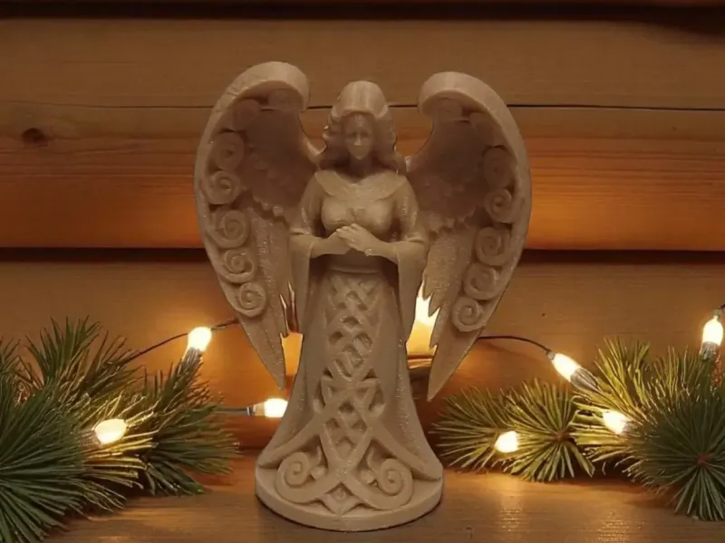 Celestial Nordic Angel - Christmas-themed figurine