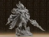 #284 Undead Queen Warrior Resin Statue with Doom Spear-2