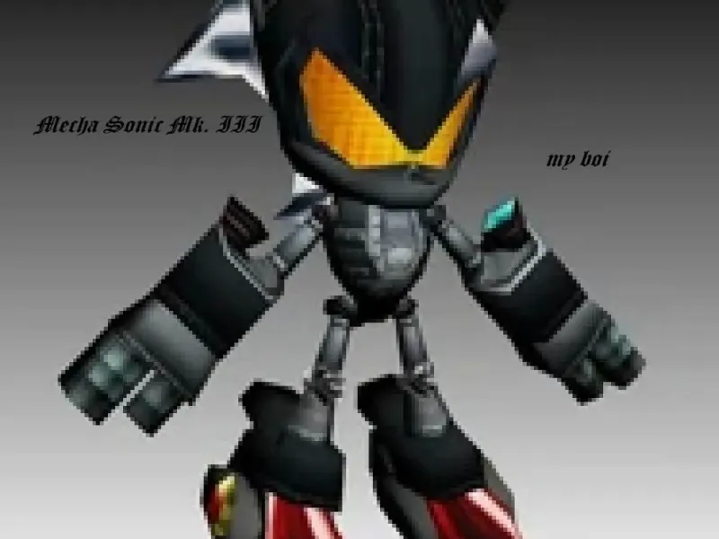 Mecha Sonic Mk. III from sonic adventure DX: director's cut.