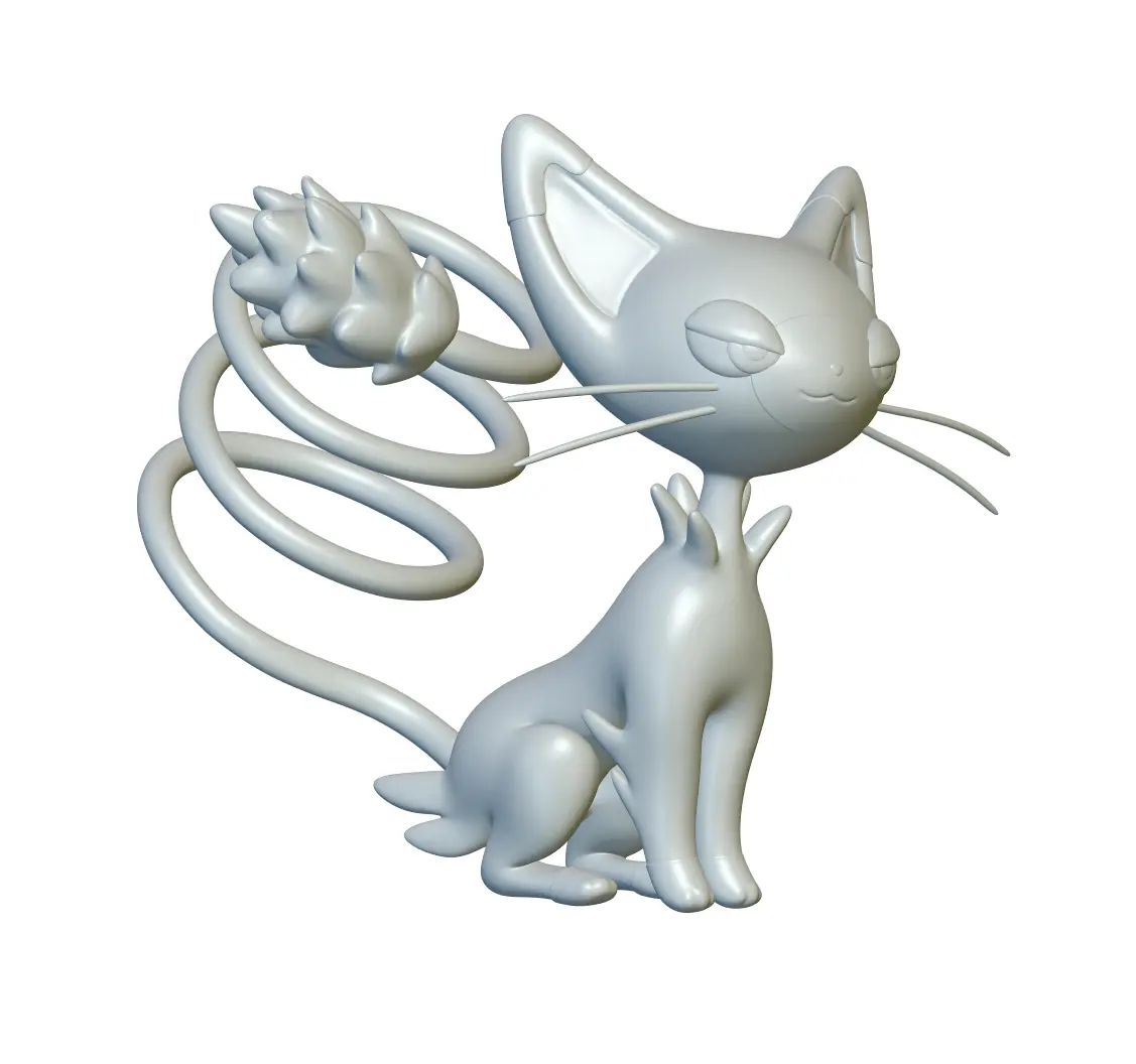 Pokemon Glameow #431 - Ready for 3D Printing!