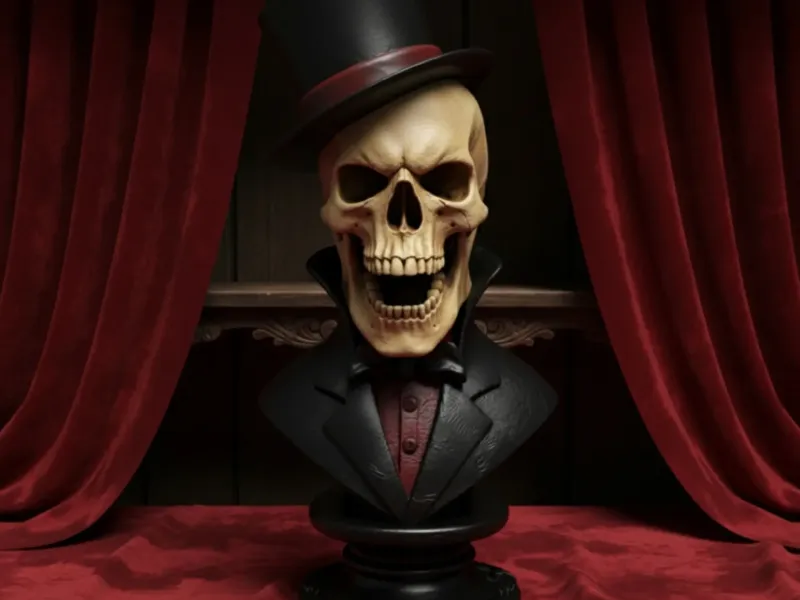 ELEGANT SKULL STATUE